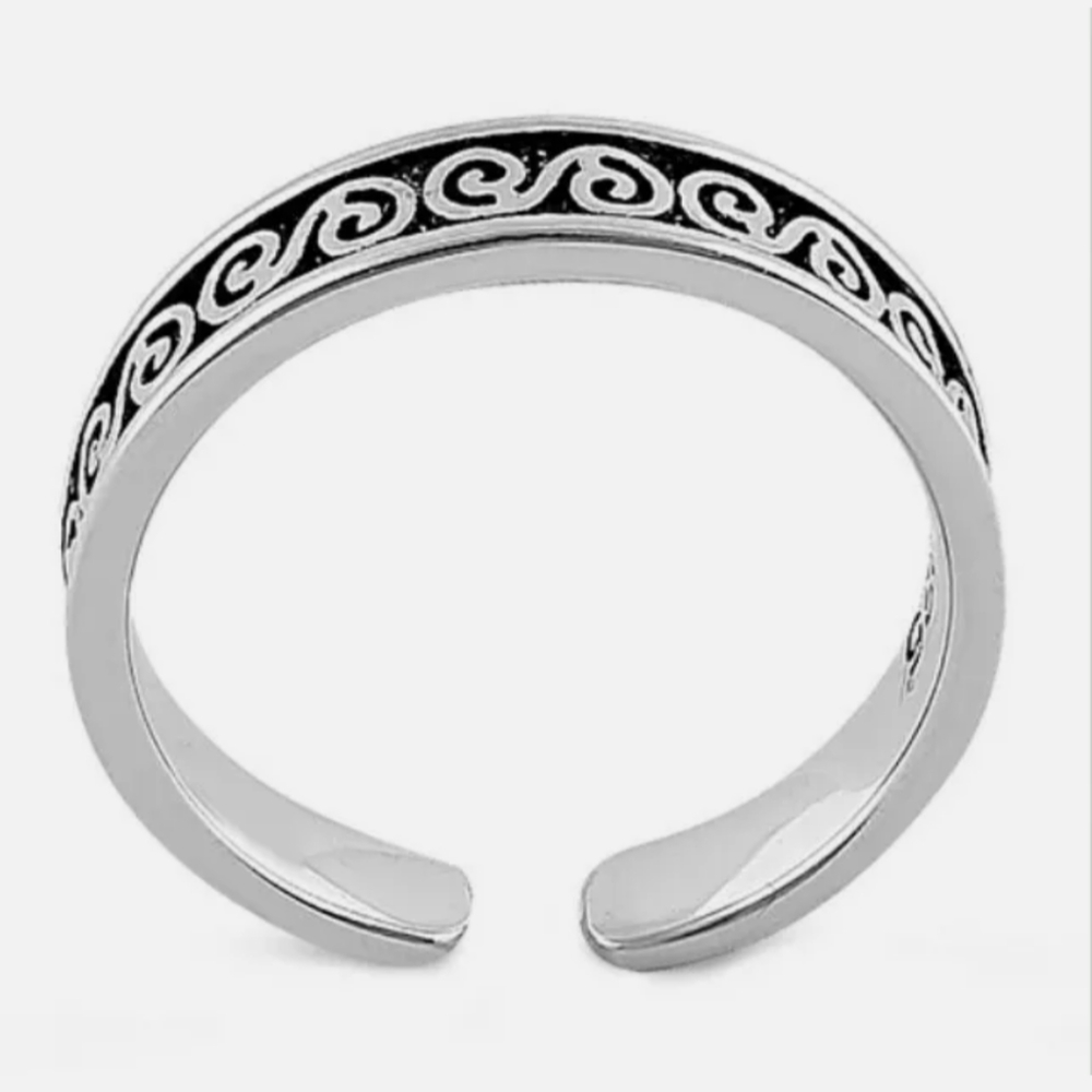 Sterling Silver Celtic Wave Toe Ring - Picture 3 of 3
